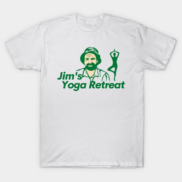 Jim's Yoga Retreat T-Shirt by Simontology